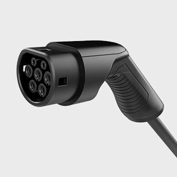 Type 2 IEC 62196-2 female plug for EV charging
