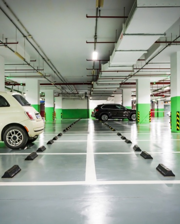 Public parking lot where BESEN SQW45 EV charging stations can be installed for use by the public.