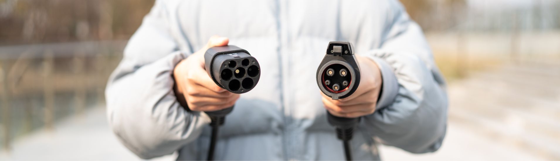 EV charging cable connectors for different vehicle charging standards